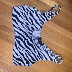 Zebra print bra top